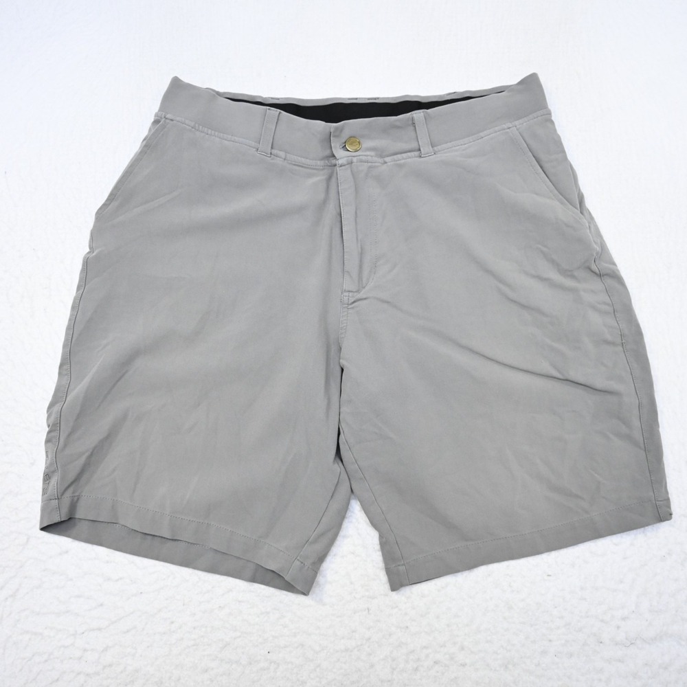 Hylete Golf Shorts Gray‎ Performance Stretch Flat Front Mens Size 36 x 10"